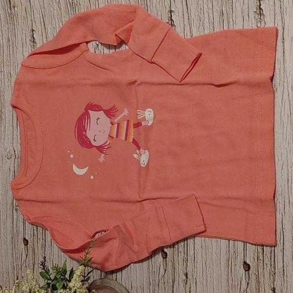 3/$25 CIRCO Target orange pink long sleeves pajamas size 18 months - Picture 3 of 8